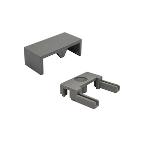 Картинка Forma e Funzione Комплект из крепления и заглушки для профиля NETxT, серый