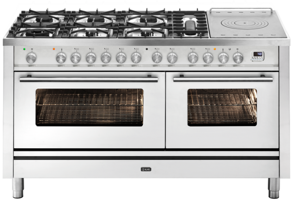Фото Центр варочный ILVE P15SDWE3/SS нержавеющая сталь (фурн. сатинированная сталь)