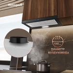 Превью картинка Встраиваемая вытяжка Weissgauff TEL 600 2M Touch Black Glass #18