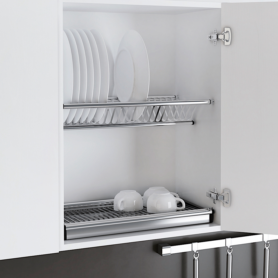 Фото Duslar Сушка ELIZA в верхнюю секцию, распашной фасад 500 мм, нержавеющая сталь