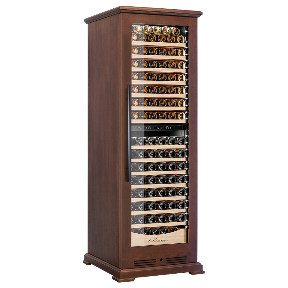 Фото Шкаф винный  Meyvel Винный холодильник (шкаф) компрессорный MEYVEL MV163PRO-KBT2 (Итальянский орех)