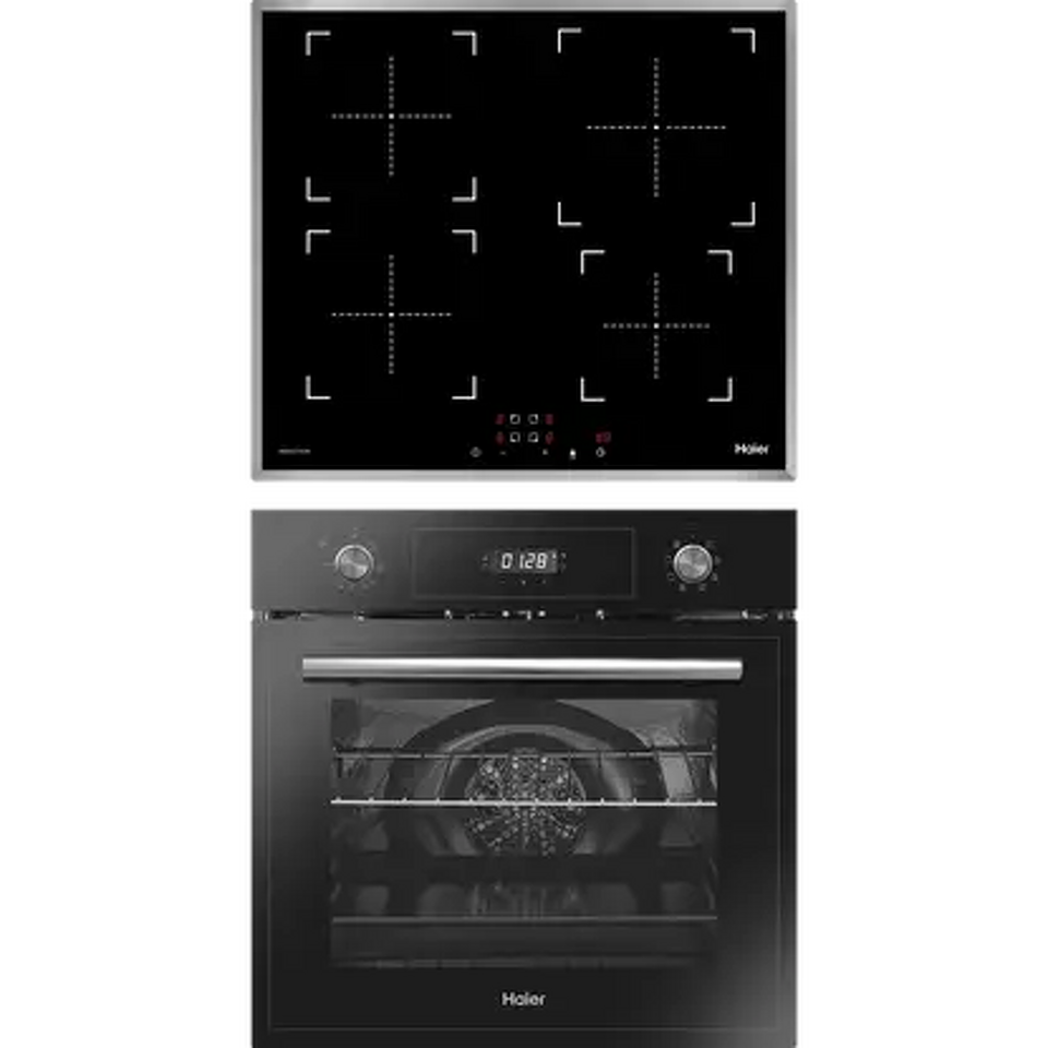 Фото Haier духовой шкаф HOD-PM08TGB + индукционная варочная поверхность HHY-Y64NFB