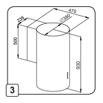 Превью картинка Цилиндрическая вытяжка Maunfeld Lee Side C 39 белый #13