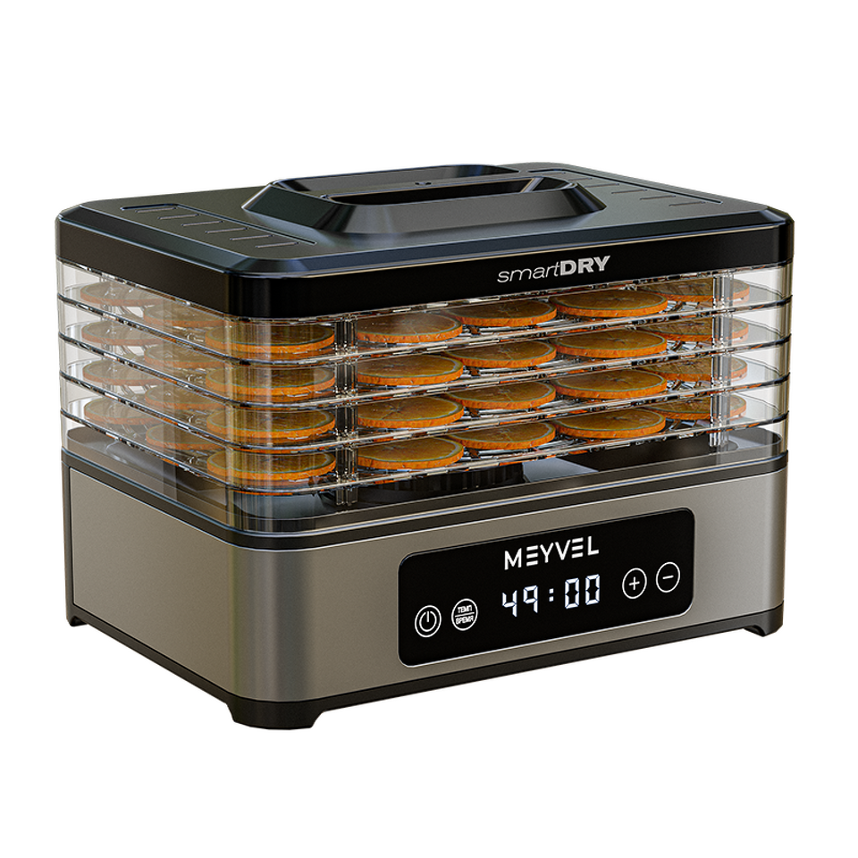 Фото Сушилка для овощей и фруктов Дегидратор Meyvel MDH5-1P (Black)