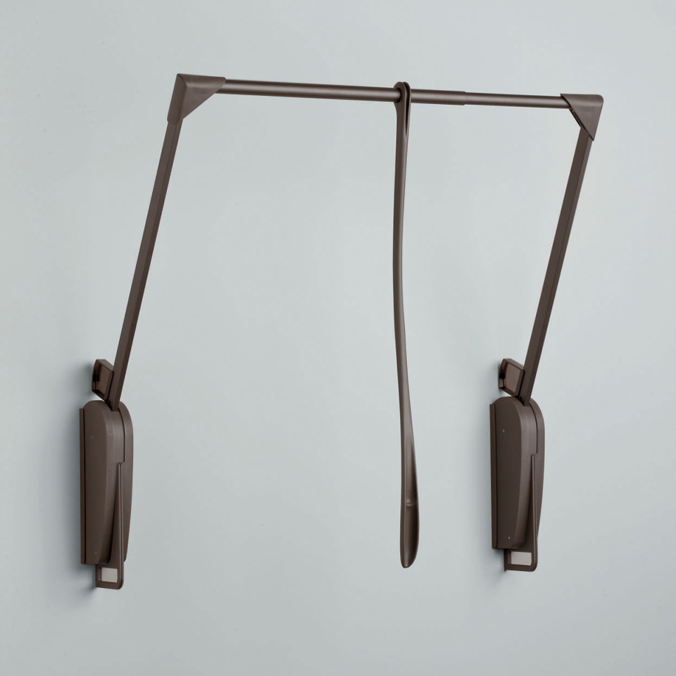 Фото Servetto Телескопический настенный пантограф OTTO INNOMINATO для одежды, ширина 620-950 мм, коричневый