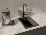 Превью картинка Смеситель для кухни Rivelato Orta U-обр. D-35мм Антрацит 501/хром #3