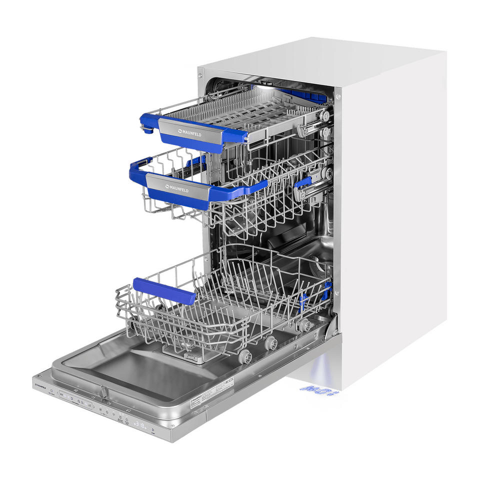 Фото Посудомоечная машина 45см встраиваемая Maunfeld MLP45330T Smart Beam Inverter Wi-Fi