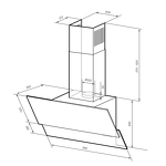 Превью картинка Наклонная вытяжка Lex MERA 600 BLACK воздухоочиститель #10
