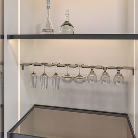 Картинка Duslar Держатель FONDO для бокалов, длина 867 мм, антрацит