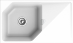 Превью картинка Гранитная мойка Rivelato LOCUS 85 1-чаш 850*500 Белый 101 #1