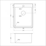Превью картинка Металлическая мойка EMAR EMB-128A PVD Nano Golden #4