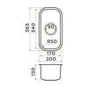 Превью картинка Металлическая мойка Omoikiri Omi 20-U-IN нерж. сталь/нержавеющая сталь #2