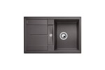 Превью картинка Гранитная мойка Blanсo METRA 45 S SILGRANIT PuraDur темная скала с клапаном-автоматом #1