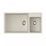 Превью картинка Гранитная мойка Omoikiri Tedori 85-2-U-WH Tetogranit/белый #1