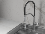 Превью картинка Смеситель для кухни GRANULA 9012, ГРАФИТ #1