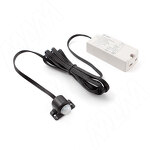 Превью картинка PULSE Выключатель инфракрасный (PIR) на движение, черный, 220V, 250W (SW2-PIR-1BL) #1