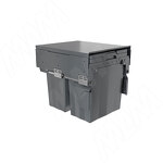 Превью картинка PULSE PROBOX F45 Система сортировки и хранения, 2 емкости (2x28), креп. фасада, полн.выдв., плавн.закр., крышка-полка, графит (MBN452-56DGMID) #1