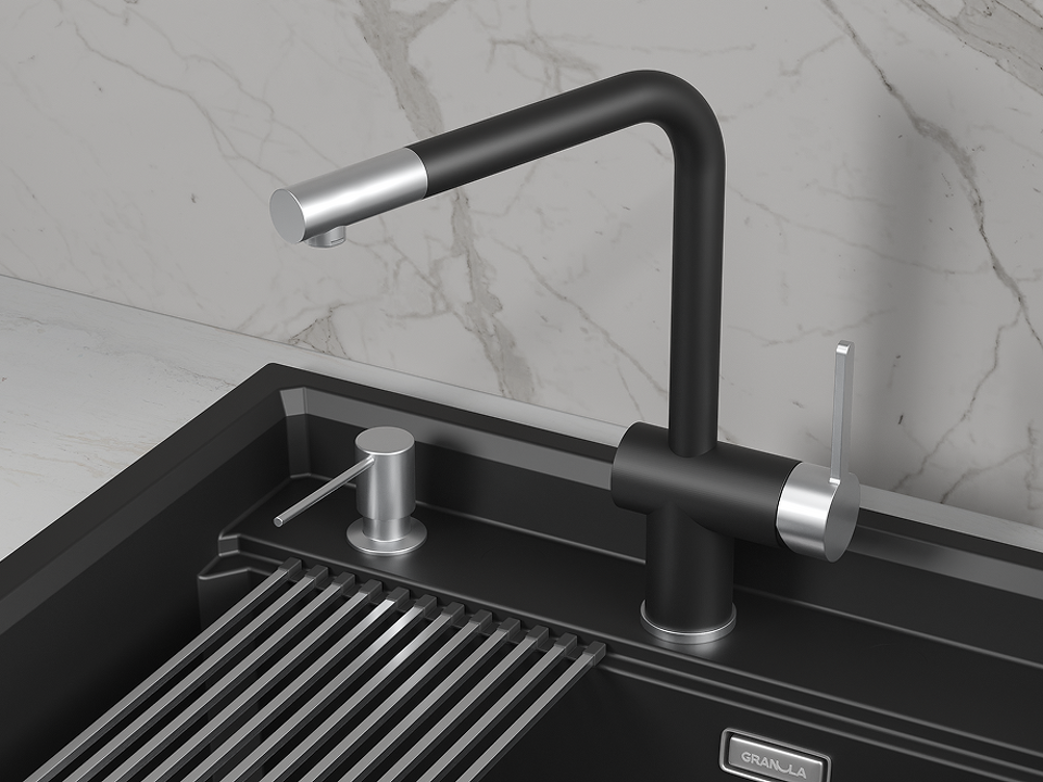 Фото Смеситель для кухни GRANULA 5017, ТУРМАЛИН