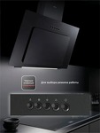 Превью картинка Наклонная вытяжка Miarte Side suction Hood Black 60cm Mechanical control #2
