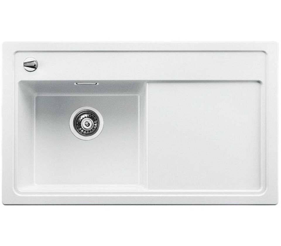 Фото Гранитная мойка Blanсo BLANCO ZENAR 45S (чаша слева) SILGRANIT белый с кл.-авт. InFino