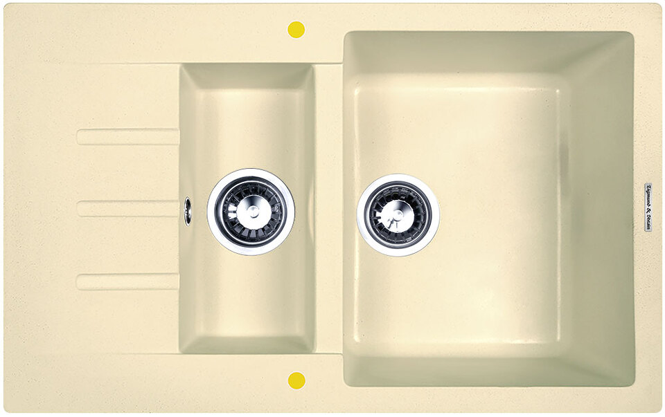 Фото Гранитная мойка Zigmund & Shtain RECHTECK 775.2 Молодое шампанское