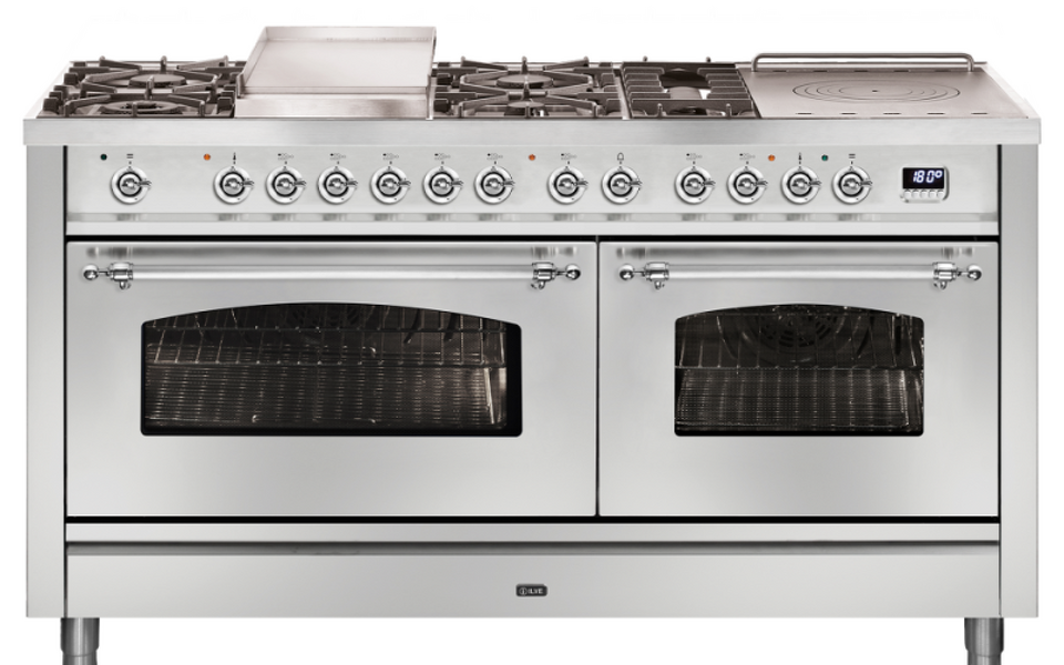 Фото Центр варочный ILVE P15FSDNE3/SSC нержавеющая сталь (фурн. хром)