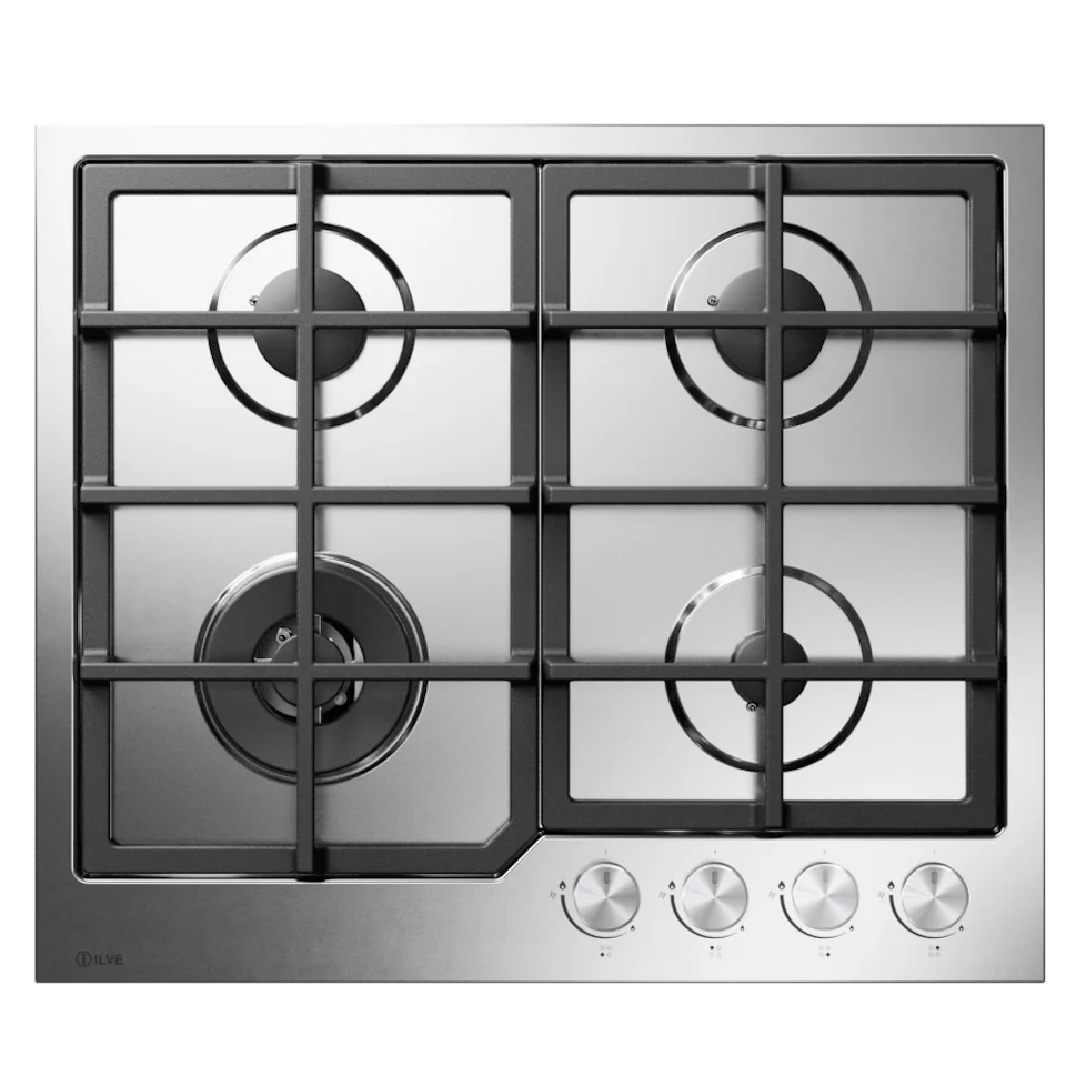 Фото Газовая варочная панель ILVE HCS60CK/SS нержавеющая сталь (фурн. сатинированная сталь)