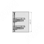 Превью картинка Vibo FLY MOON 3.0 GALAXY BC, механизм угловой пов., 2 полки, эллипт. прут., противоск. покр., с доводчиком, белый+хром, правый (FLY3STM245DXM2POR120ASBC) #6
