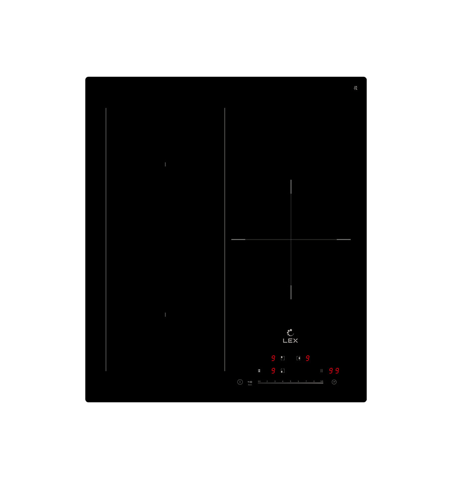 Фото Индукционная варочная панель Lex EVI 431A BL панель стеклокерамическая индукционная