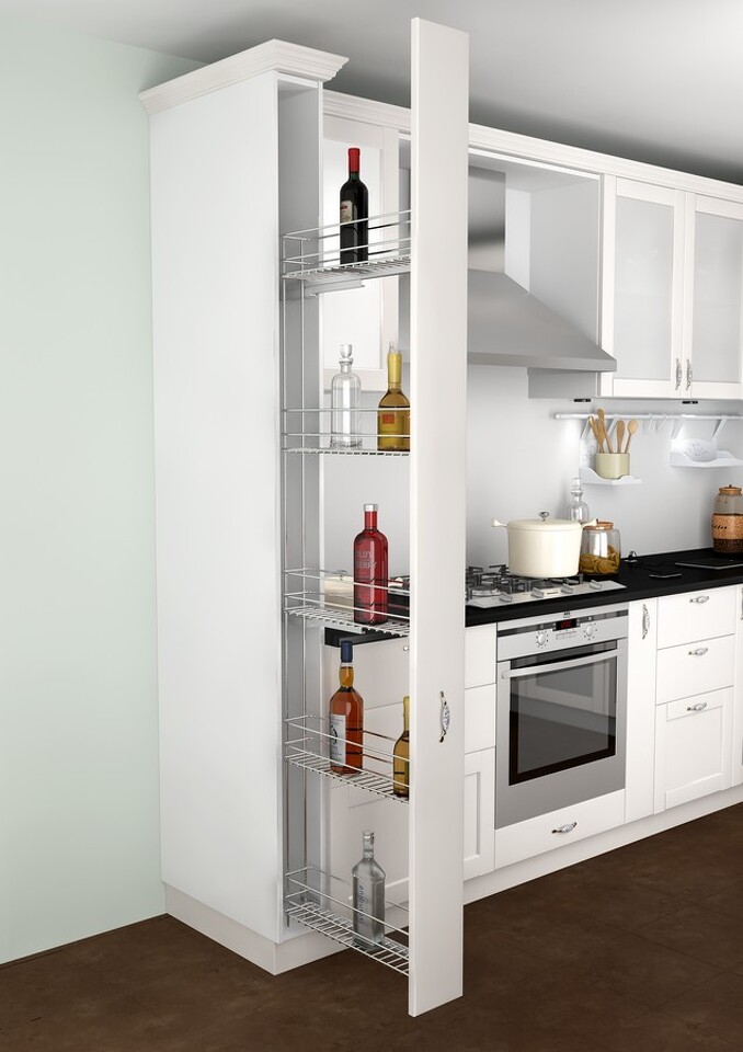 Фото Vauth-Sagel Система CLASSIC, выдвижной фасад 150 мм, высота 1690 мм, хром