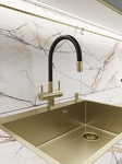 Превью картинка Смеситель для кухни EMAR ЕС - 3015 PVD Matt Gold #2