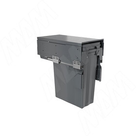 Картинка PULSE PROBOX F30 Система сортировки и хранения, 1 емкость (1x29), креп. фасада, полн.выдв., плавн.закр., крышка-полка, графит (MBN301-29DGMID)