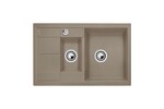 Превью картинка Гранитная мойка Blanсo METRA 6S Compact SILGRANIT PuraDur серый беж с клапаном-автоматом #1