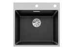 Превью картинка Гранитная мойка Blanсo SUBLINE 500-IF/A SILGRANIT PuraDur антрацит с кл.-авт. InFino #1