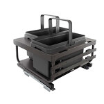 Превью картинка Vibo KOMBI 2.0 MINI M60W Система сортировки и хранения, 2 емкости (20л+20л), креп. фасада, полн.выдв., плавн.закр. направл. Nova Pro, крышка-полка (MKOMBI2GME602SCGMRF) #4