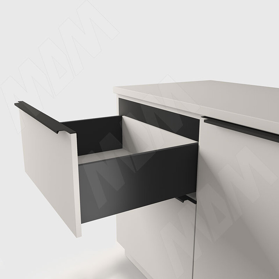 Фото PULSE ЛС БОКС ПРО Комплект ящика 350 мм, Н200, с доводчиком, черный, LS BOX PRO (LSB.PRO.LS200350BL)