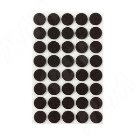 Картинка PULSE Подпятник самоклеящийся круглый D20 мм, черный, 40 шт. (HR20-BL)