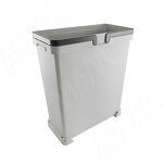 Превью картинка Vibo SINGLE XL Ведро с ручками, пластик, объем 36л, H=510мм, цвет серый (XL36G) #3