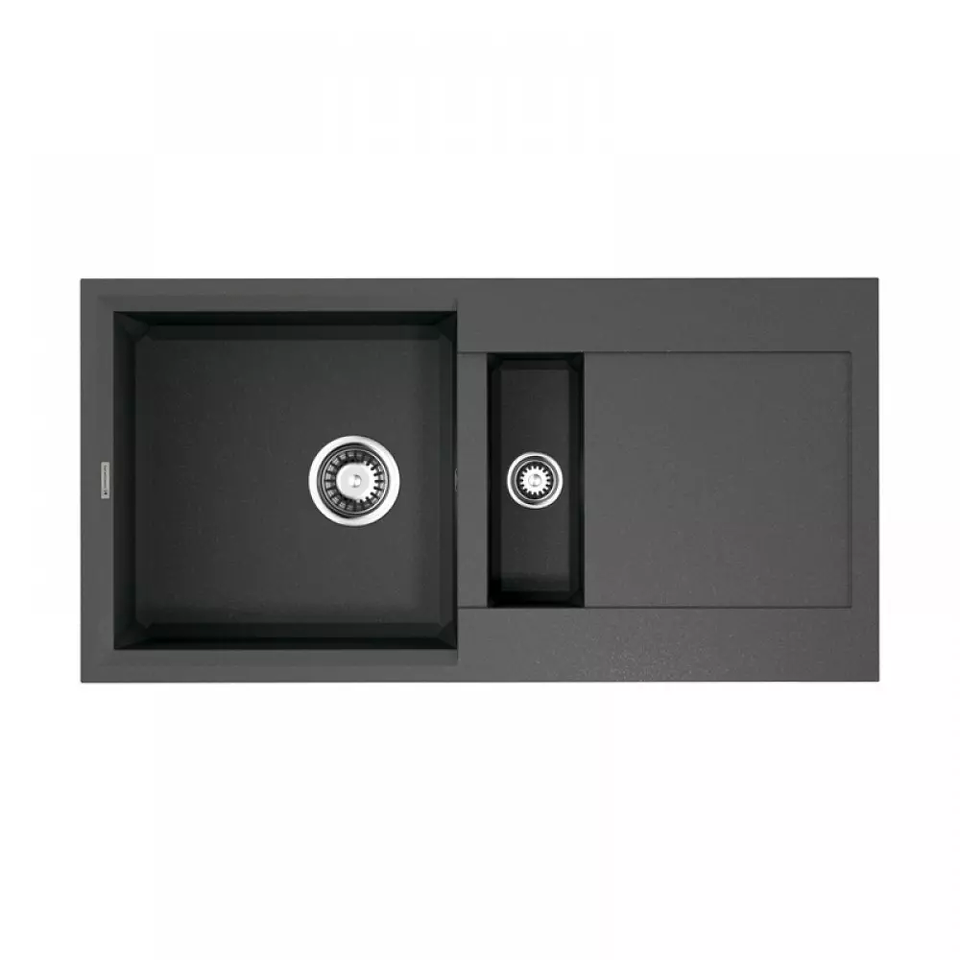 Фото Гранитная мойка Omoikiri Sakaime 86-2-PL Tetogranit/платина