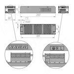 Превью картинка PULSE СЛИМ Блок питания AC-230/DC-12V, IP20, 150W, SLIM (PS12-IP20-SL-150W) #2