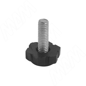 Картинка PULSE Ножка мебельная, М10x30, черная (PI07.M10X30.BL)