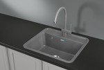 Превью картинка Кварцевая мойка GRANULA 5601, ГРАФИТ #1