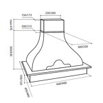 Превью картинка Вытяжка с багетом Lex NAPOLI 600 IVORY воздухоочиститель #8