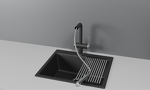 Превью картинка Смеситель для кухни GRANULA 8170, ШВАРЦ #2