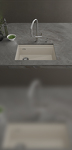 Превью картинка Гранитная мойка Rivelato LINO 654-L 1-чаш 650*440 Топаз 703 #2