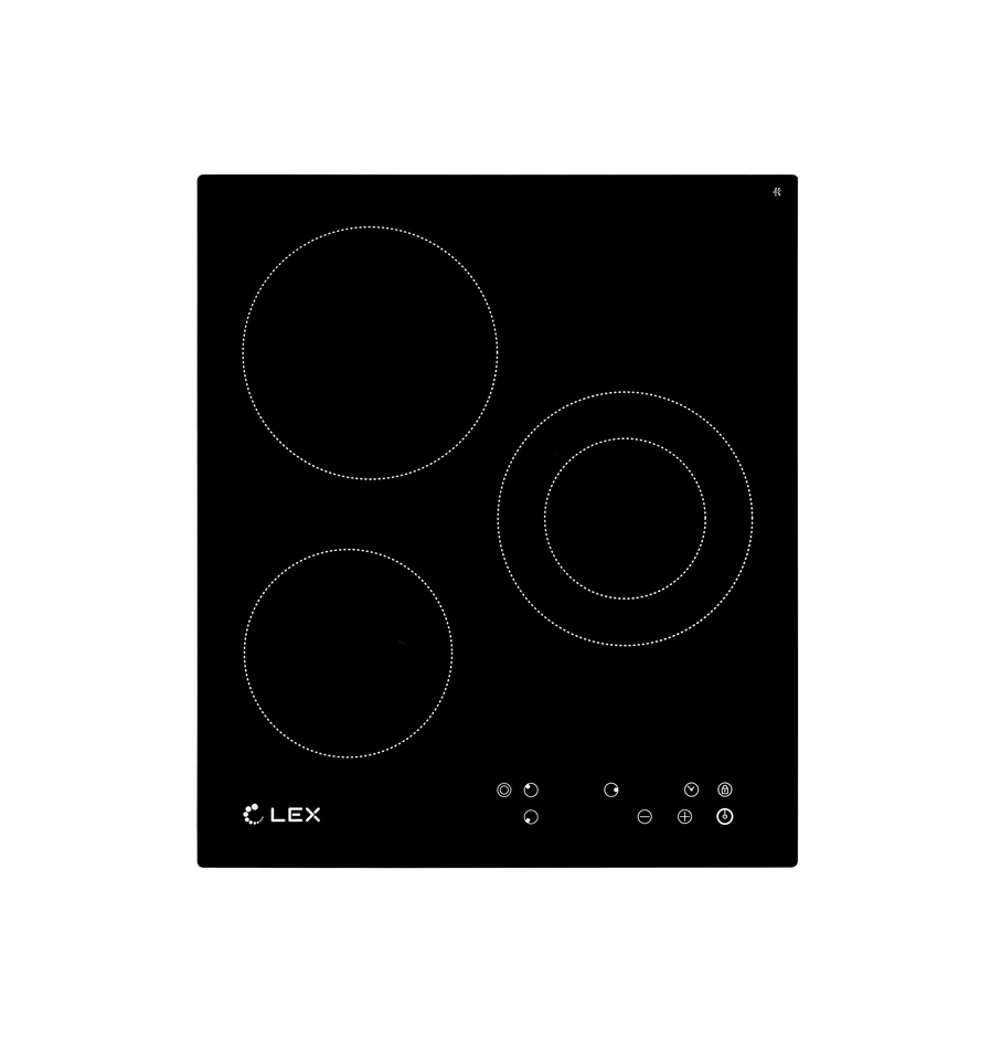 Фото Электрическая варочная панель Lex EVH 431 BL панель стеклокерамическая электрическая