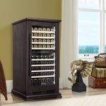 Превью картинка Шкаф винный  Meyvel Винный холодильник (шкаф) компрессорный MEYVEL MV99PRO-KBT2 (Тёмный шоколад) #5