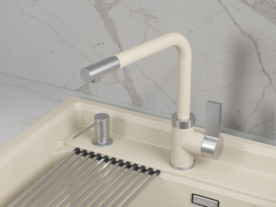 Фото Смеситель для кухни GRANULA 5504, ПИРИТ
