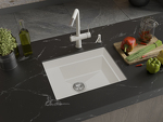 Превью картинка Гранитная мойка Rivelato NOBILE 544-L 1-чаш 540*440 Белый 101 #2