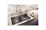 Превью картинка Гранитная мойка Blanсo SUBLINE 480/320-U SILGRANIT PuraDur  темная скала c отв.арм. InFino #2